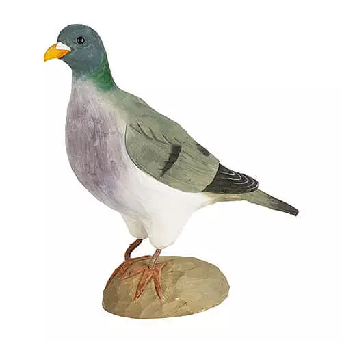 Huldue DecoBird - Håndskåret Træfigur Af Wildlife Garden