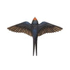 Flyvende Landsvale DecoBird - Håndskåret Træfigur Af Wildlife Garden