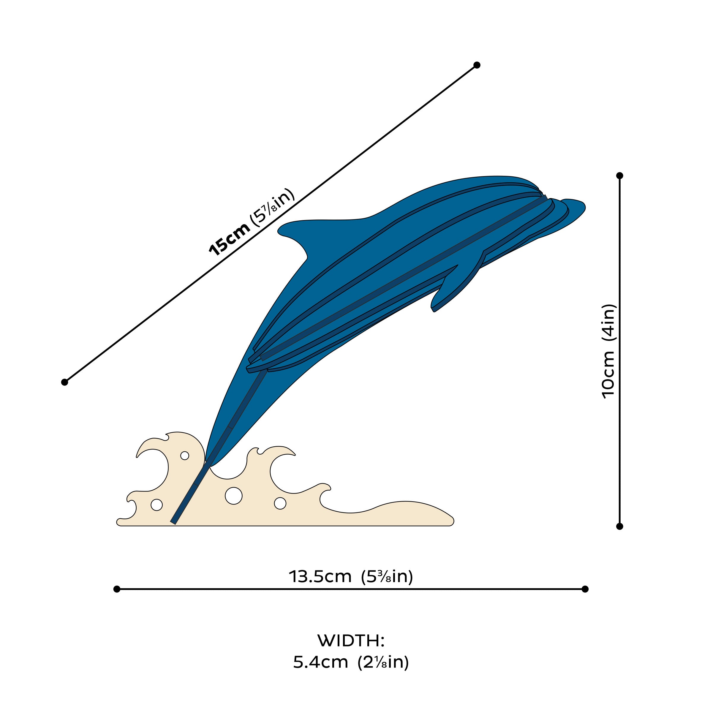 Delfin 15 cm - Lovi