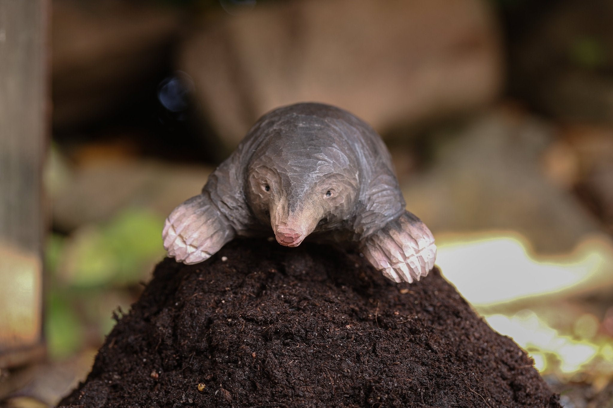 Muldvarp træfigur - NaturHandel.dk