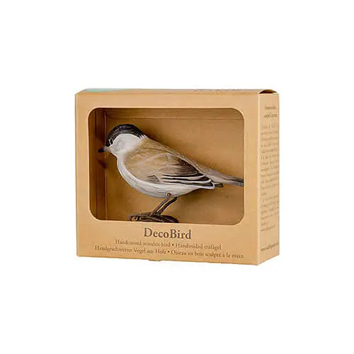 Munk DecoBird - Håndskåret Træfigur Af Wildlife Garden