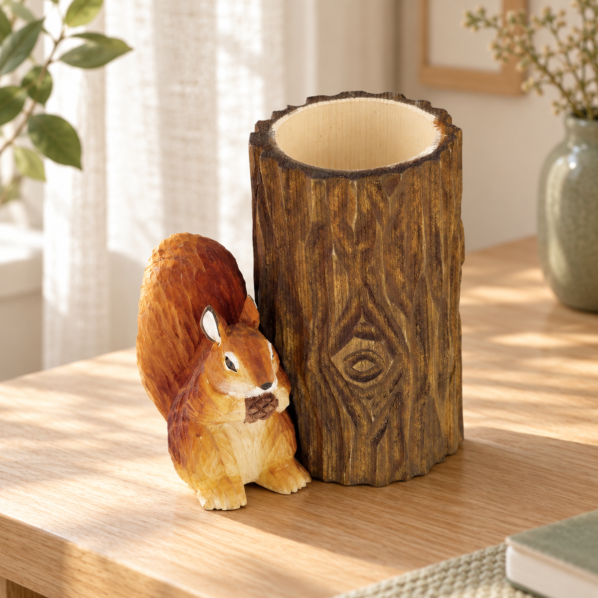 Egern blyantholder med blyantspidser – Trade Winds