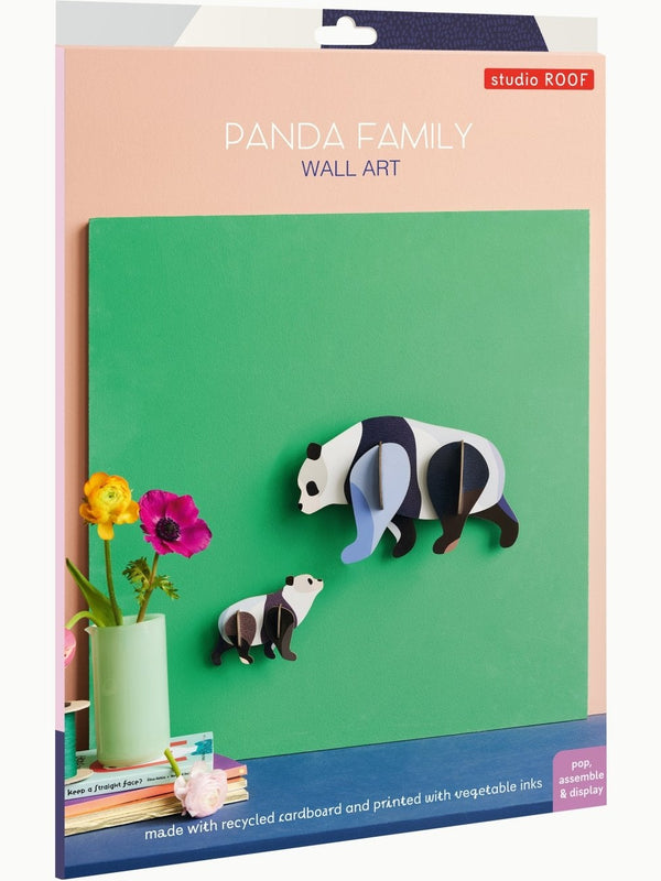 Panda Familie Wall Art - Studio ROOF - NaturHandel.dk