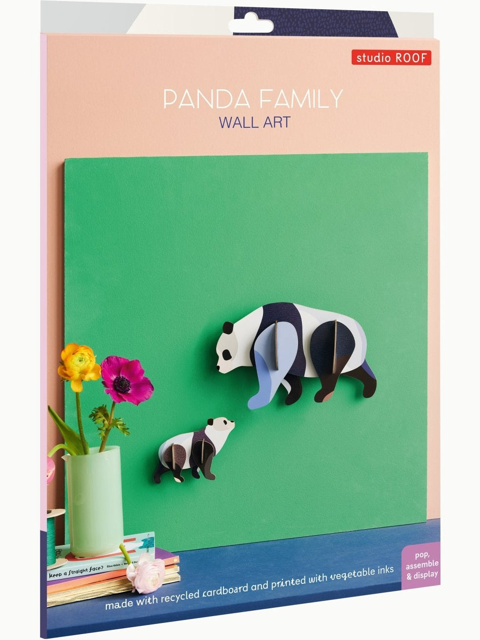 Panda Familie Wall Art - Studio ROOF - NaturHandel.dk