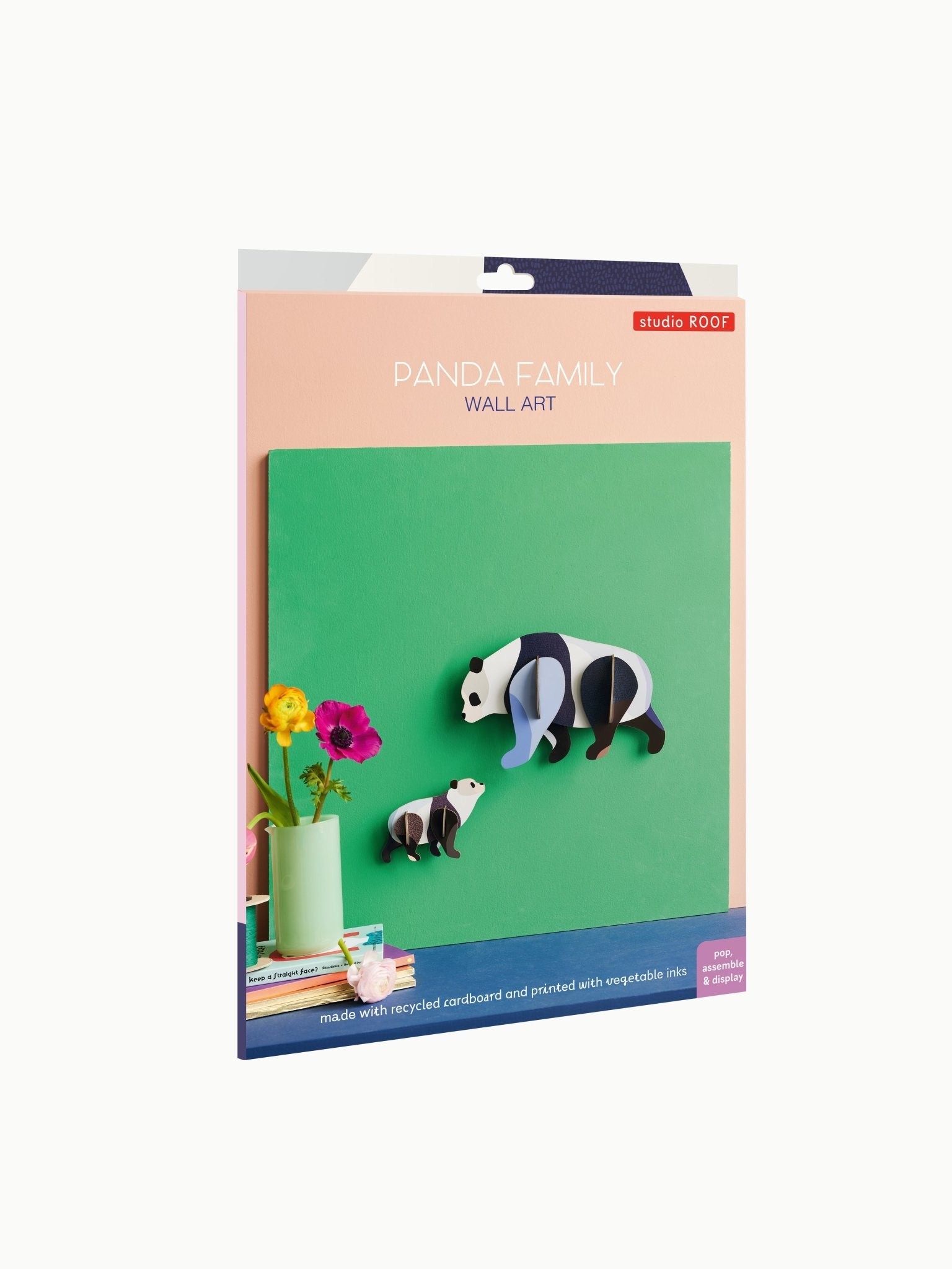Panda Familie Wall Art - Studio ROOF - NaturHandel.dk