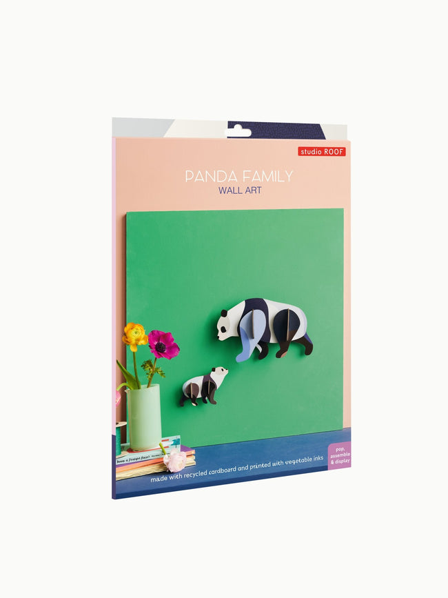 Panda Familie Wall Art - Studio ROOF - NaturHandel.dk