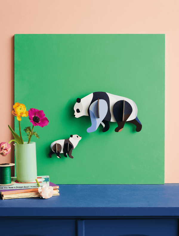 Panda Familie Wall Art - Studio ROOF - NaturHandel.dk