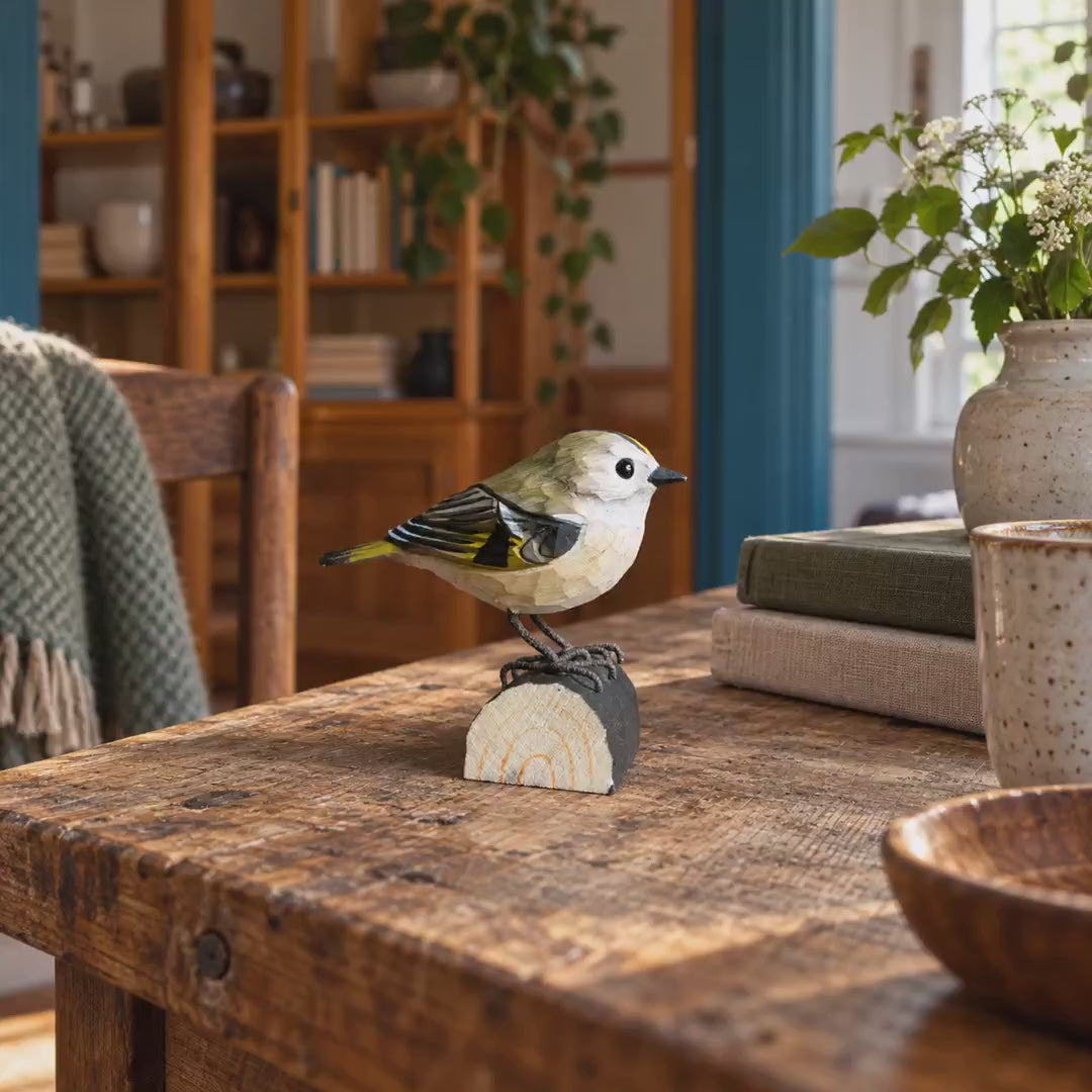 Indlæs video: Fuglekonge – DecoBird-træfugl fra Wildlife Garden