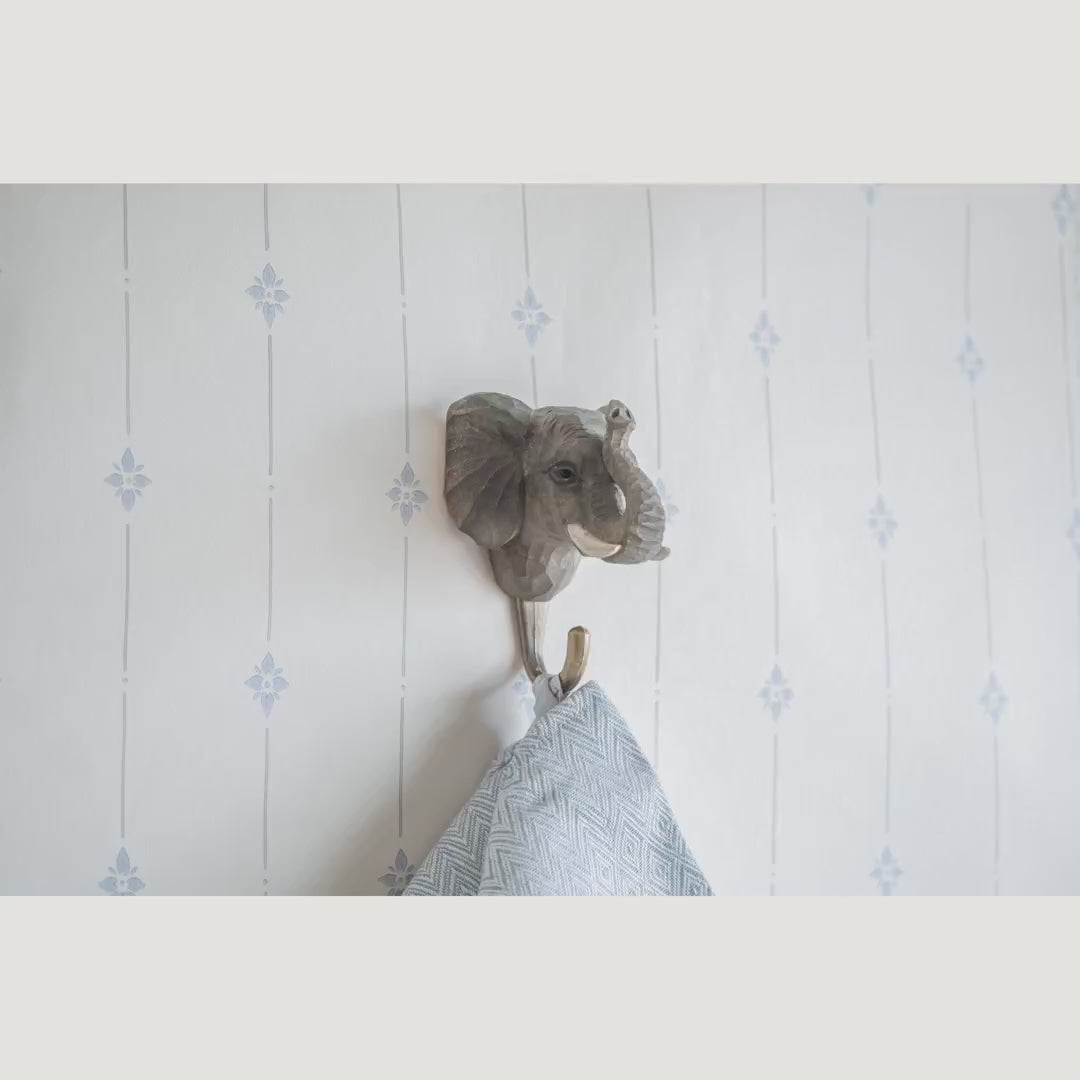 Indlæs video: Elefant – knage fra Wildlife Garden