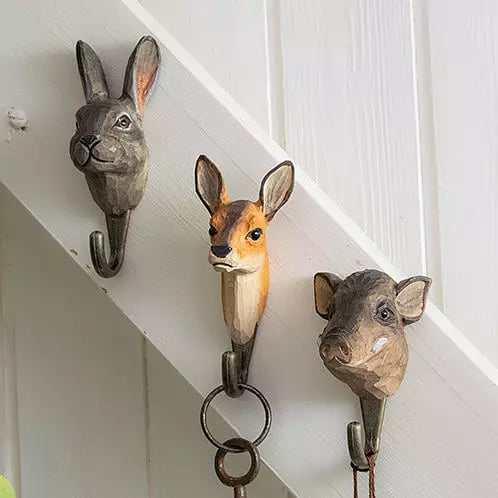 Rådyr knage | Håndskåret Knage fra Wildlife Garden