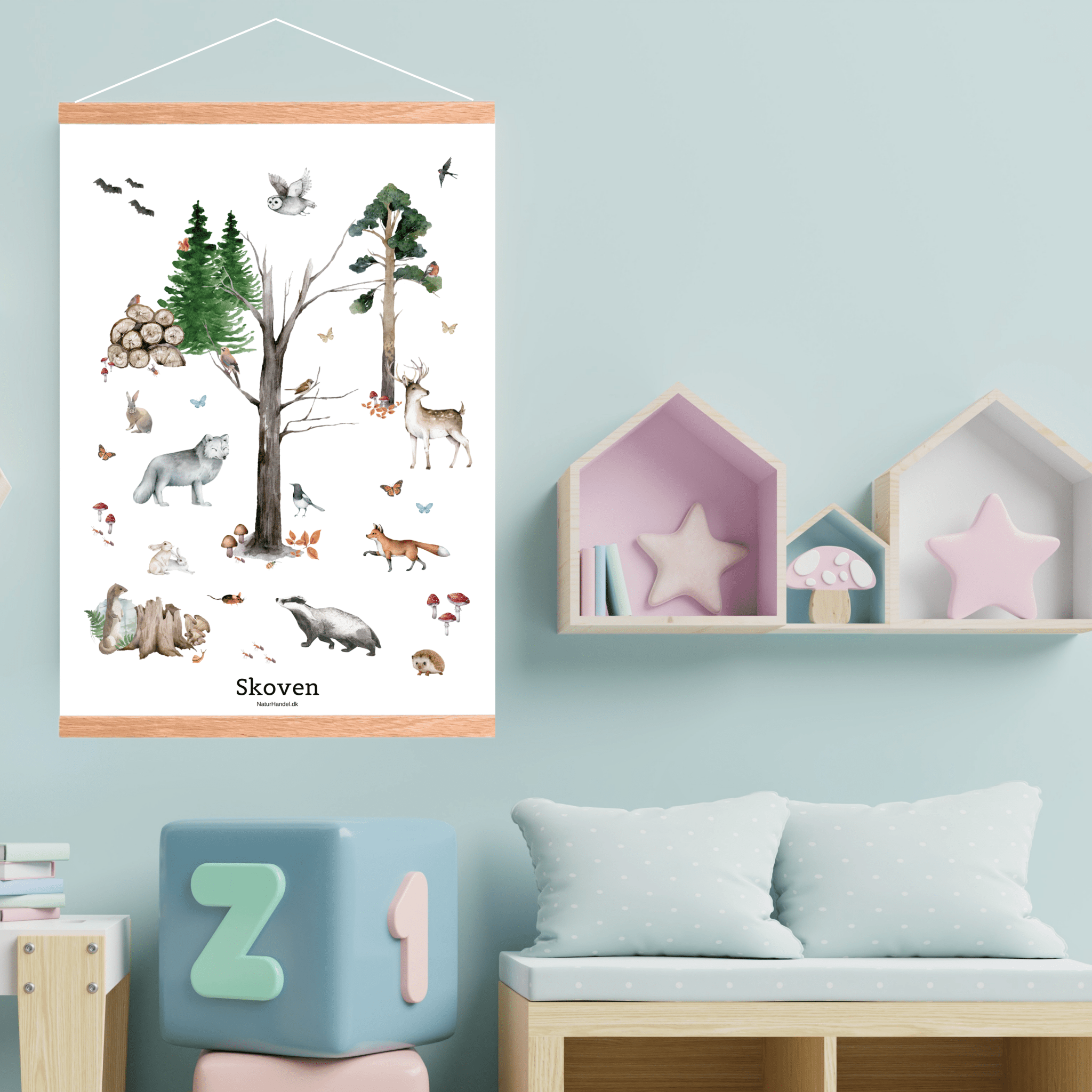 Skoven Plakat - Børneplakat - NaturHandel.dk