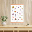 Spiselige Blomster Plakat - NaturHandel.dk