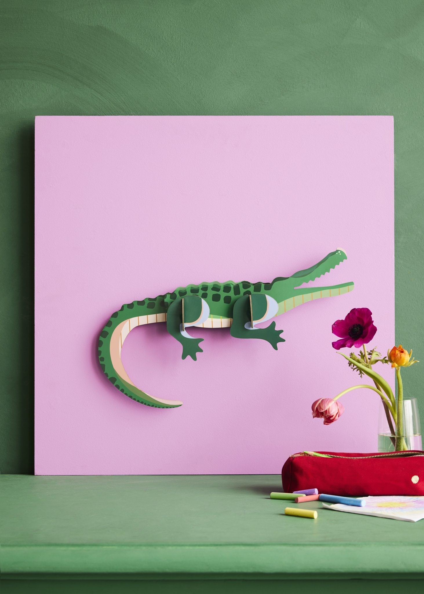 Stor Krokodille Wall Art - Studio ROOF - NaturHandel.dk