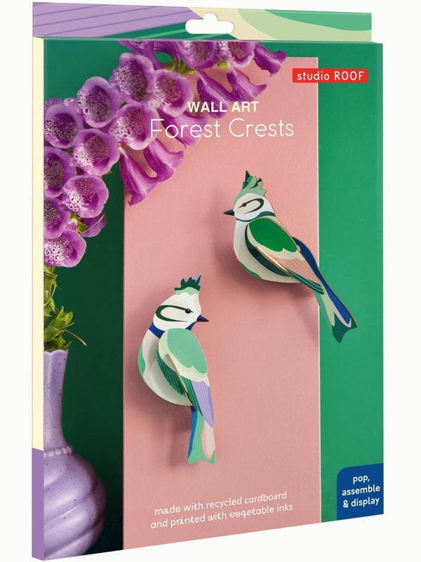 Toppede Skovfugle Wall Art - Studio ROOF - NaturHandel.dk