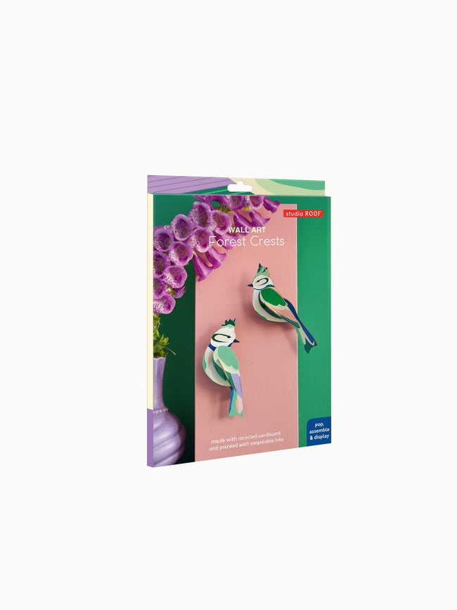 Toppede Skovfugle Wall Art - Studio ROOF - NaturHandel.dk