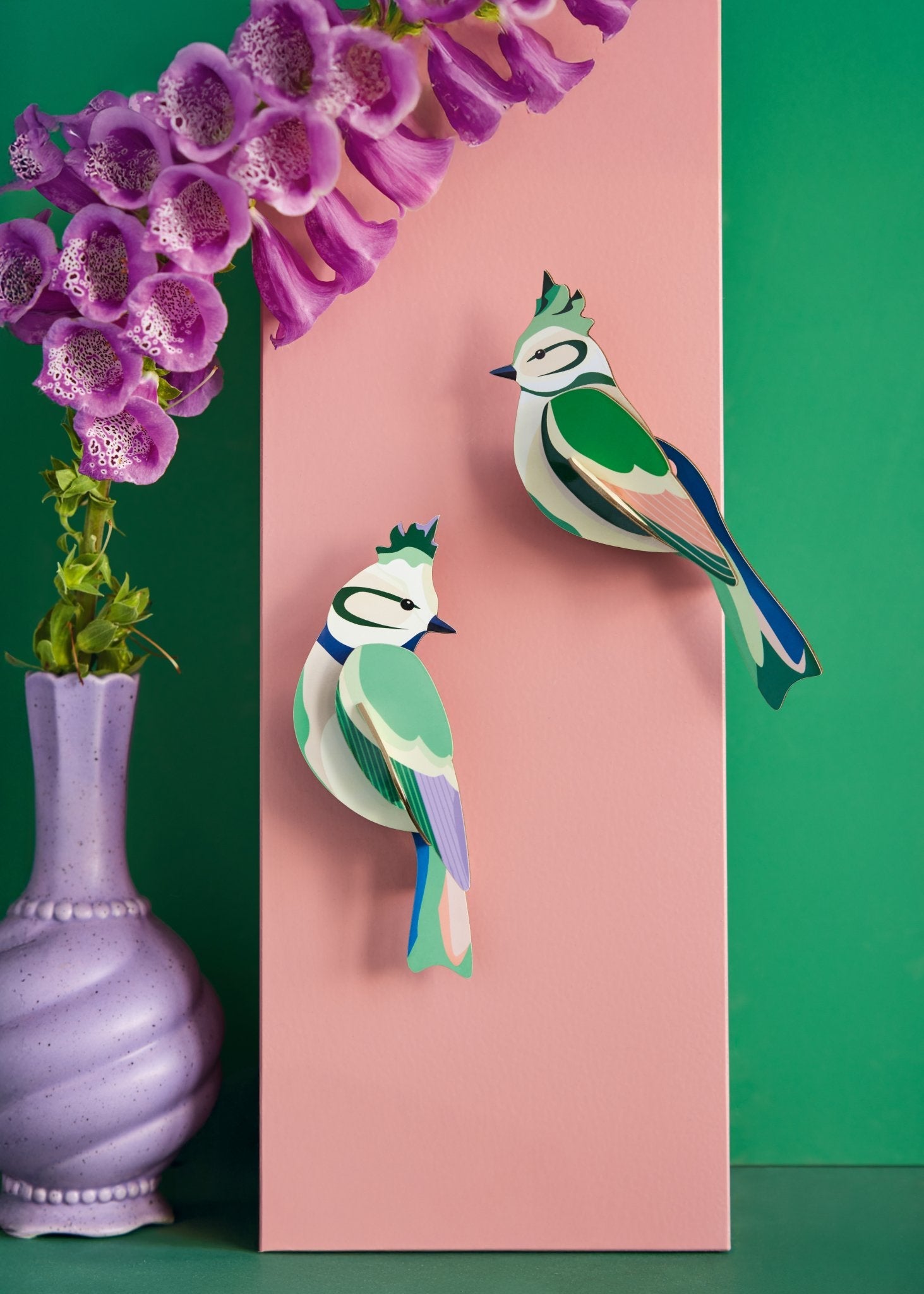 Toppede Skovfugle Wall Art - Studio ROOF - NaturHandel.dk